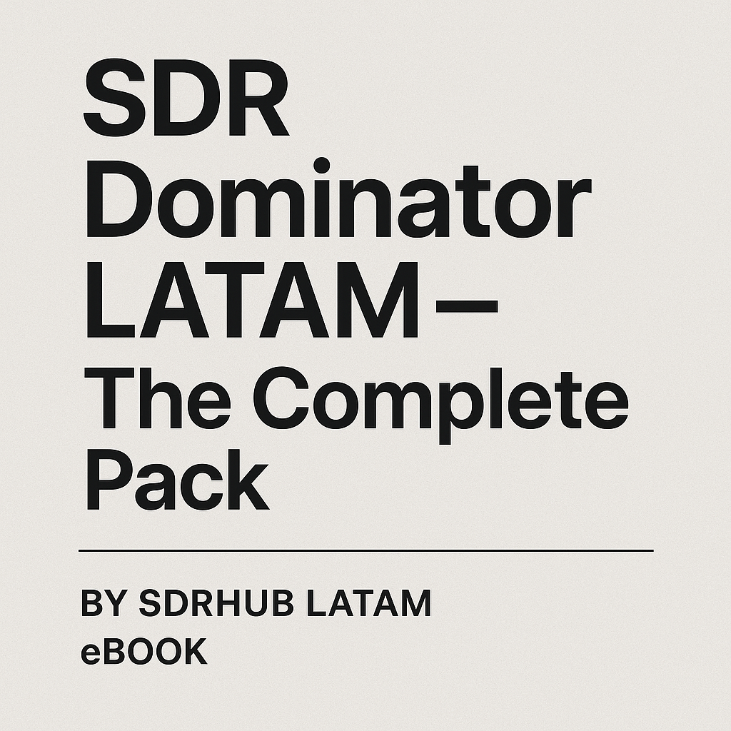 🚀🚀🚀 SDR DOMINATOR LATAM - THE COMPLETE PACK🚀🚀🚀
